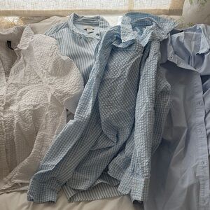 Lot 4 H&M button down blouse s/m